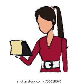 Business woman cartoon