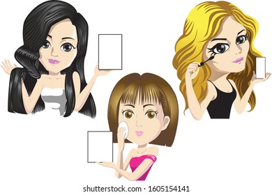 
Business Woman Cartoon Character Vector Illustration