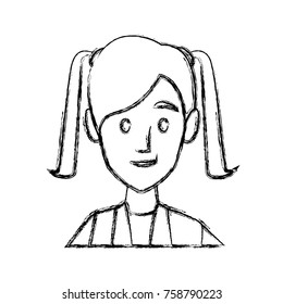 Business woman cartoon icon vector illustration graphic design