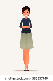 Business woman. Character design
