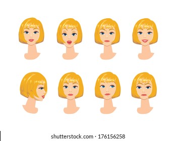 Business Woman Character Emotions