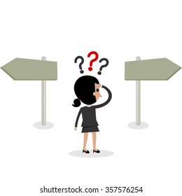 Business Woman Character Has to Take a Difficult Decision