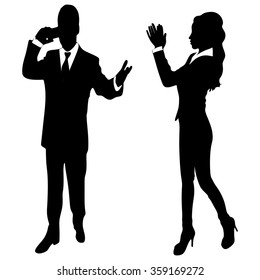 Business woman clapping