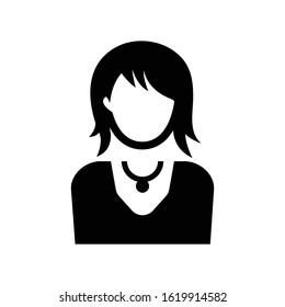 Business woman, female, user icon