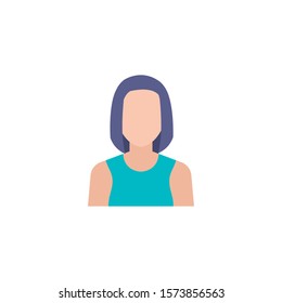 business woman flat style icon vector illustration design