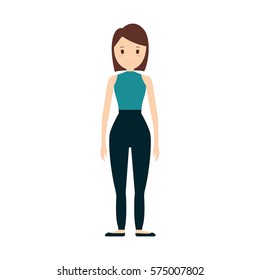 business woman formal cloth icon, vector illustration