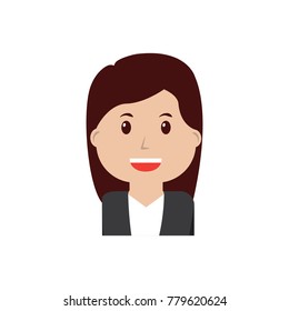 business woman happy icon image 