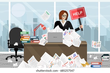 5,872 Overworked woman Stock Vectors, Images & Vector Art | Shutterstock