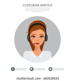 Business woman in occupation. Illustration vector.