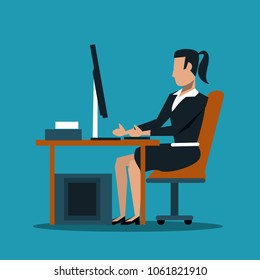 Business woman at office