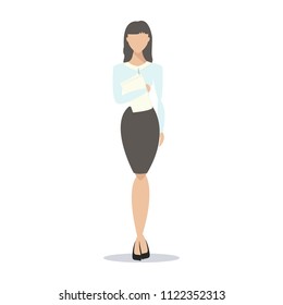 872 Business woman cartoon no face Stock Illustrations, Images ...