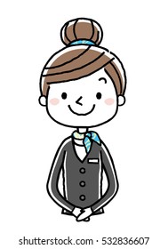 Business woman: woman, pose