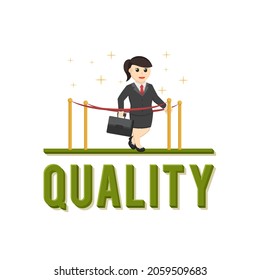 business woman secretary quality design character