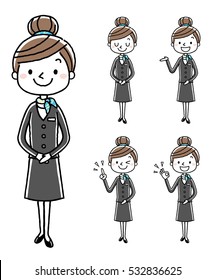 Business woman: set, variation