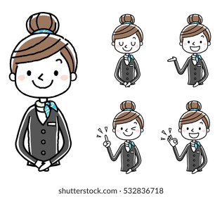 Business woman: set, variation