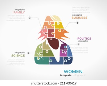 Business woman silhouette