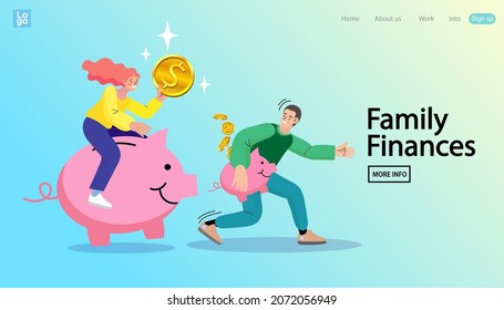 A business woman sitting on a piggy bank. future financial plan. needs, loan, education or mortgage credit, savings, financial risk and safety concept. Making money. vector illustration.