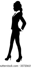 business woman standing