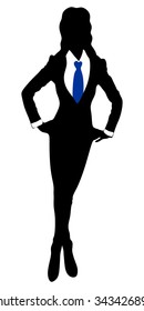 Business woman standing 