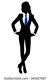 Business woman standing 