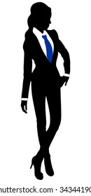Business woman standing 