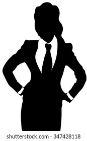 Business woman standing 