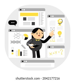 business woman using online technology in a meeting