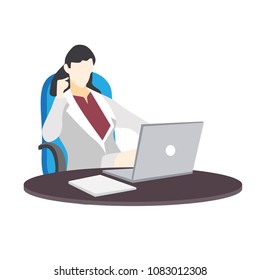 Business Woman Vector Design