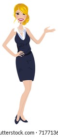 Business Woman Vector Entrepreneur Illustration Woman Female Lawyer Design Female Manager Icon Woman Isolated White Background Avatar People Business Logo Start Up Icon Woman Presenting 