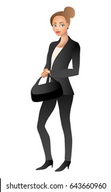 business woman vector illustration