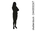 business woman silhouette