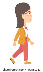 Business woman walking