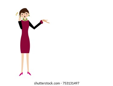 
A business woman working in the office.Asian business woman.