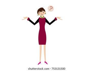 
A business woman working in the office.Asian business woman.