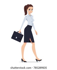 Business Woman. Young woman in elegant office clothes.