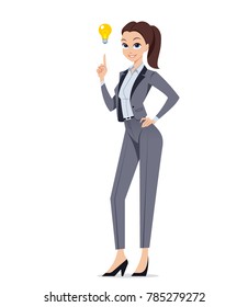 Business Woman. Young women in elegant office clothes.