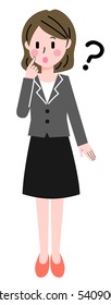 Business woman's gesture