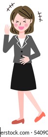 Business woman's gesture