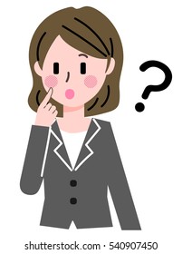 Business woman's gesture