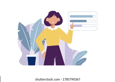 business women concept flat illustration