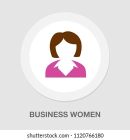 business women icon - female illustration, lady women silhouette