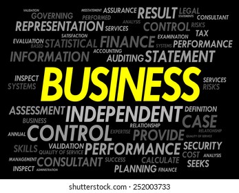 BUSINESS word cloud, business concept