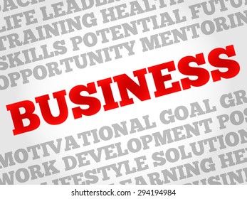 Business word cloud concept