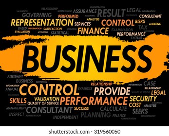 BUSINESS word cloud, business concept
