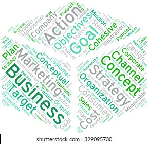 Business word cloud on a white background. 