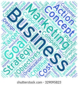 Business word cloud on a white background. 