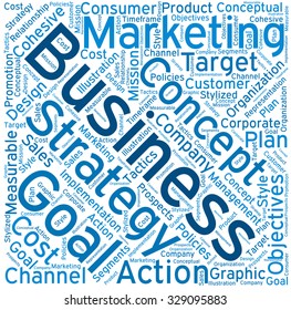 Business word cloud on a white background. 