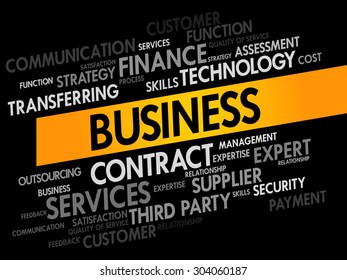 Business words cloud, business concept