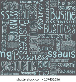 Business words seamless vector pattern