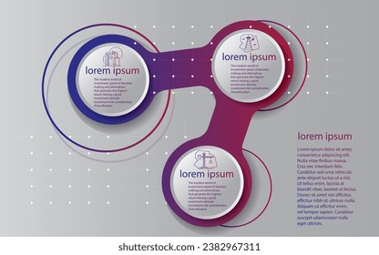 Arbeitskreis-Vorlage, Grafikvorlagen, Infografik-Design-Layouts, funktionales Design, Diagramme, Flussdiagramme, Webdesign, Banner